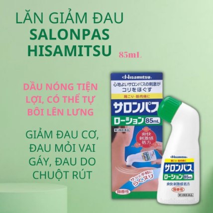 Chai lăn xoa bóp Salonpas 85ml