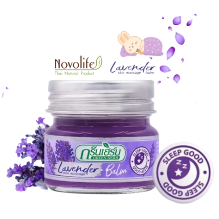 Cù là sáp Novolife Lavender Skin Massage Balm Green Herb ảnh 1