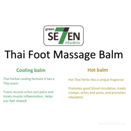Dầu cù là massage chân Green Seven Thai Foot Massage Balm 50gr
ảnh 3