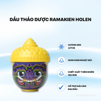 Hũ hít thảo dược Holen Ramakien Herbal Inhaler 35gr ảnh 7