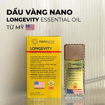 Ảnh sản phẩm Dầu gió vàng NANOGIZE HEALTH Longevity Essential Oil (21ml) - Mỹ 2