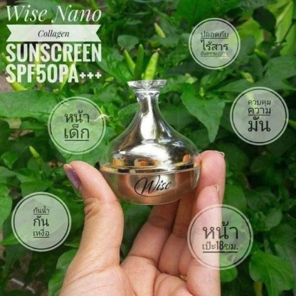 Kem chống nắng che khuyết điểm làm trắng Wise Nano Collagen Sunscreen (SPF 50, PA+++) ảnh 14
