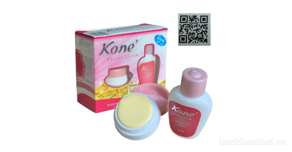 Bộ kem chống nắng và làm trắng Facial Crea Kone