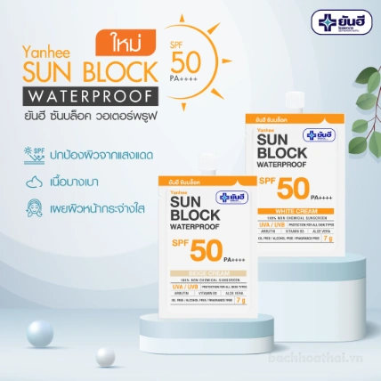 Kem dưỡng chống nắng nâng tone da Yanhee Cream Sun Block SPF 50 PA+++ ảnh 8