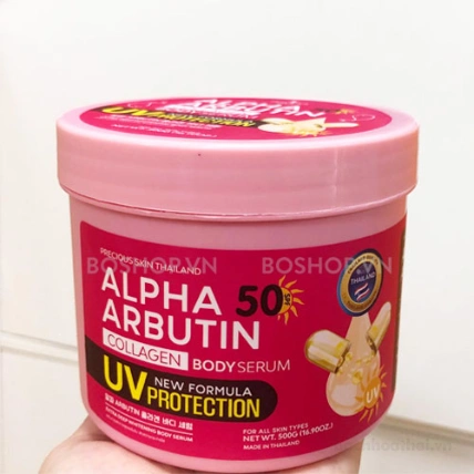 Kem dưỡng trắng chống nắng Alpha Arbutin 50spf UV Serum Protection hũ 500g ảnh 2