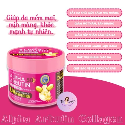 Kem dưỡng trắng chống nắng Alpha Arbutin 50spf UV Serum Protection hũ 500g ảnh 18