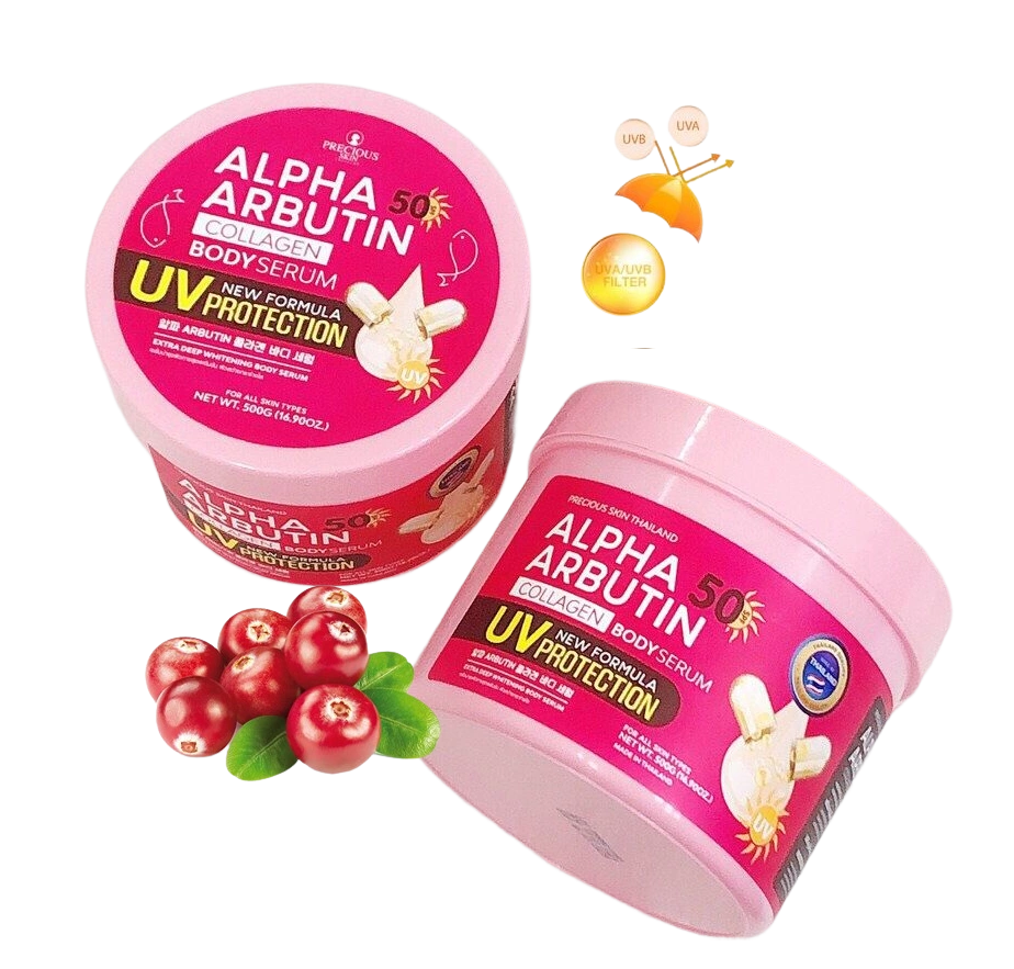 Kem dưỡng trắng chống nắng Alpha Arbutin 50spf UV Serum Protection hũ 500g