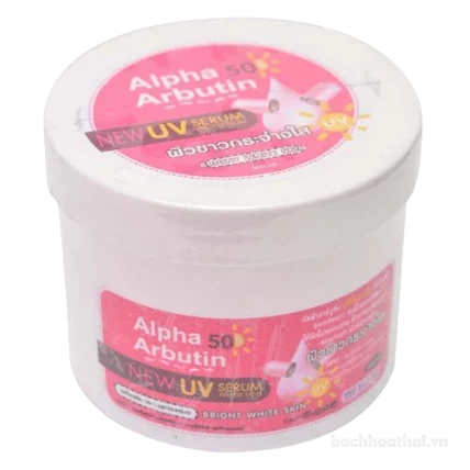 Kem dưỡng trắng chống nắng Alpha Arbutin 50spf UV Serum Protection hũ 500g ảnh 1