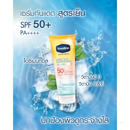  Serum chống nắng Vaseline Healthy Bright Daily Sun Refreshing Thái Lan ảnh 12