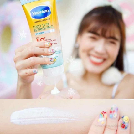  Serum chống nắng Vaseline Healthy Bright Daily Sun Refreshing Thái Lan ảnh 18