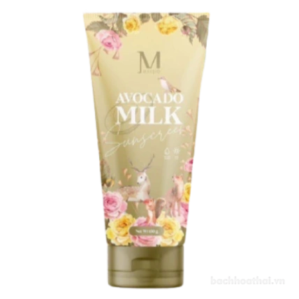 Kem chống nắng bơ sữa trắng da chống nước Maysio Avocado Milk Sunscreen  ảnh 1