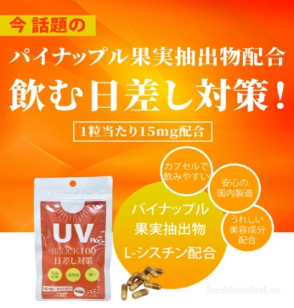 Viên uống chống nắng UV Plus+ Block 100 Nhật Bản ảnh 15