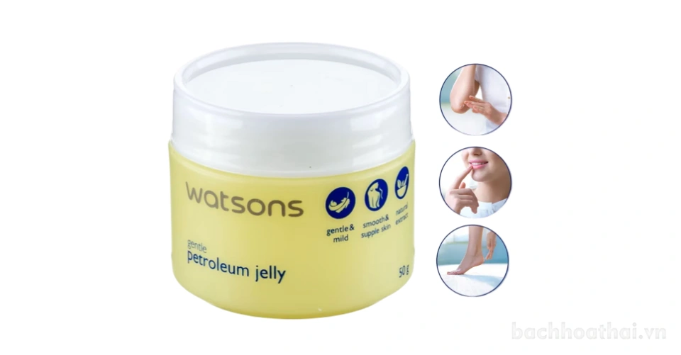 Sáp dưỡng ẩm Watsons Gentle Petroleum Jelly 50gr Thái Lan