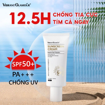 Kem chống nắng, làm trắng da, chống lão hóa Vibrant Glamour Sunscreen Cream SPF50  ảnh 3