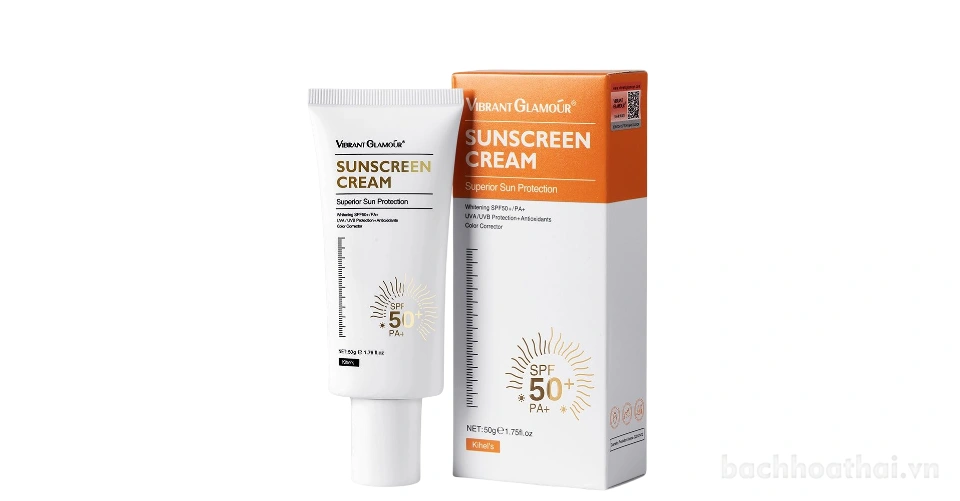 Kem chống nắng, làm trắng da, chống lão hóa Vibrant Glamour Sunscreen Cream SPF50