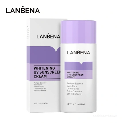 Kem chống nắng nâng tone Lanbena SPF 50+ PA+++ dành cho da nhạy cảm  ảnh 14