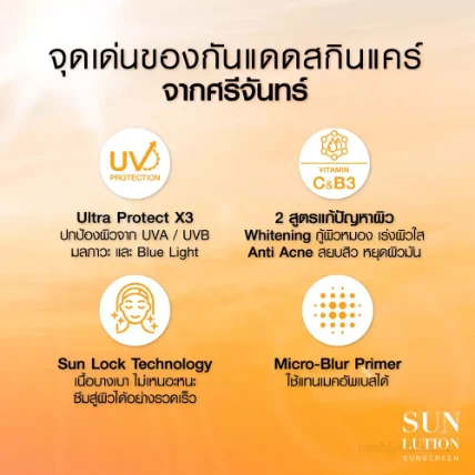 Kem chống nắng kiềm dầu ngừa mụn Srichand SunLution Sunscreen Anti Acne Ultra Protect X3  ảnh 7