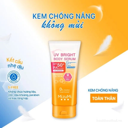 Serum chống nắng body không hương liệu Mizumi UV Bright Body Fragrance Free SPF50+ PA++++  ảnh 9