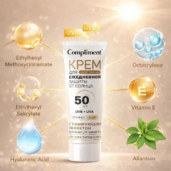 Ảnh sản phẩm Kem chống nắng Compliment Kpem 50Spf ngăn UVB + UVA - Nga 2