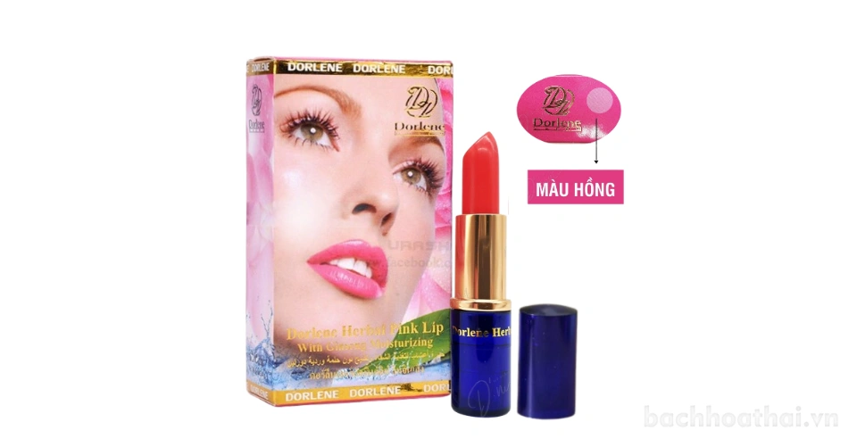 Son lì dưỡng trị thâm môi Dorlene Herbal Pink Lip