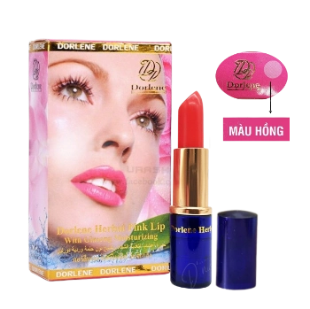Ảnh sản phẩm Son lì dưỡng trị thâm môi  Dorlene Herbal Pink Lip 1