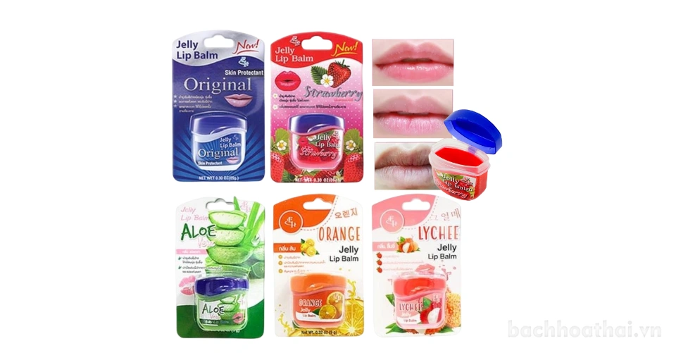 Son dưỡng ẩm xóa thâm làm mềm, hồng môi Eliza Helena Jelly lip Balm Thái Lan