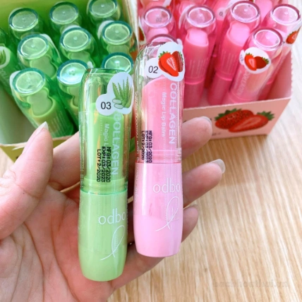 Son dưỡng môi Odbo Collagen magic Lip Balm ảnh 7