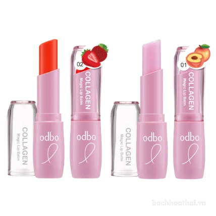 Son dưỡng môi Odbo Collagen magic Lip Balm ảnh 1