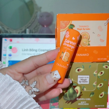 Son dưỡng môi Tanako Peach Soda Magic Lip Balm Thái Lan ảnh 5