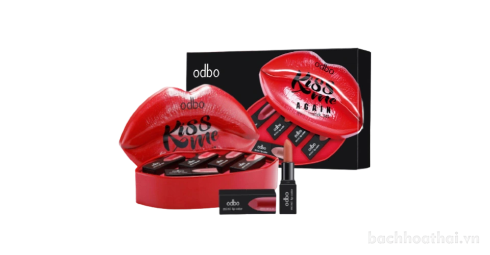 Set son 5 màu Odbo Kiss Me Again Mini Lipstick Set Thái Lan