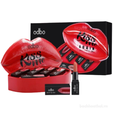 Set son 5 màu Odbo Kiss Me Again Mini Lipstick Set Thái Lan ảnh 1