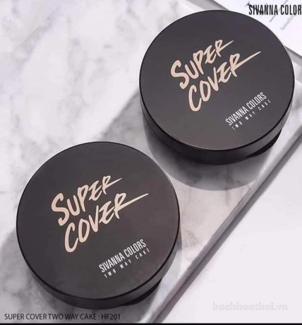 Phấn phủ chống mồ hôi cao cấp Sivanna Colors Super Cover Highest Wear Pact Two Way Cake HF201 ảnh 8
