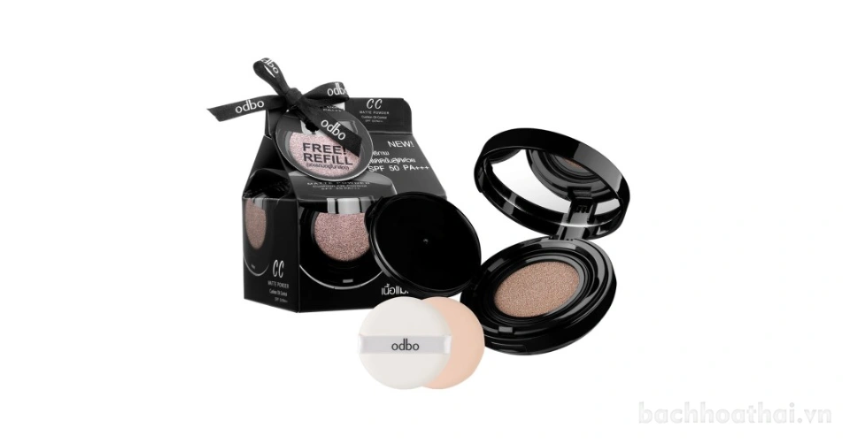 Phấn nước kiềm dầu chống nắng Odbo CC Matte powder Cushion oil control