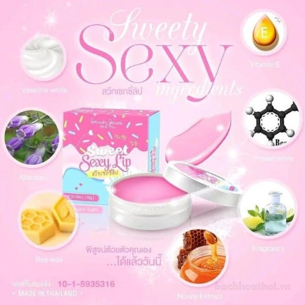 Sáp dưỡng ẩm cho môi tăng đàn hồi Sweet Sexy Lip Thái Lan ảnh 11