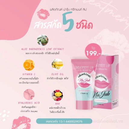 Kem dưỡng trị thâm làm hồng môi Na Jub Thái Lan  ảnh 9