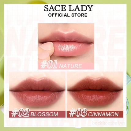 Son dưỡng ẩm bền màu Sace Lady Tinted Lip Balm màu thay đổi theo độ PH của môi ảnh 10