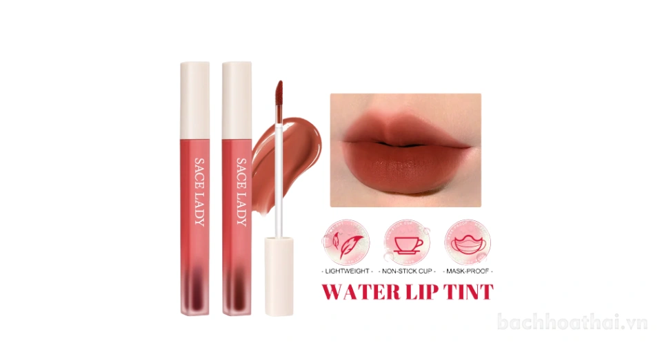 Son tint lì SACE LADY Soft Matter Water Lip Tint mềm mịn, không trôi