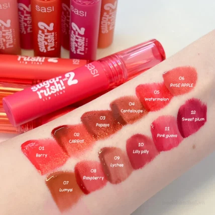 Son kem Sasi Sugar Rush Lip Tint Vol 2 lâu trôi  ảnh 8