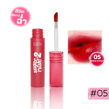 Son kem Sasi Sugar Rush Lip Tint Vol 2 lâu trôi  ảnh 17