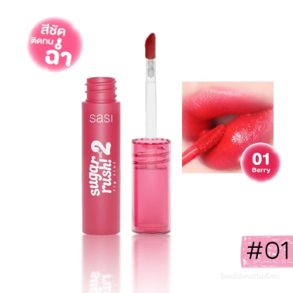 Son kem Sasi Sugar Rush Lip Tint Vol 2 lâu trôi  ảnh 20