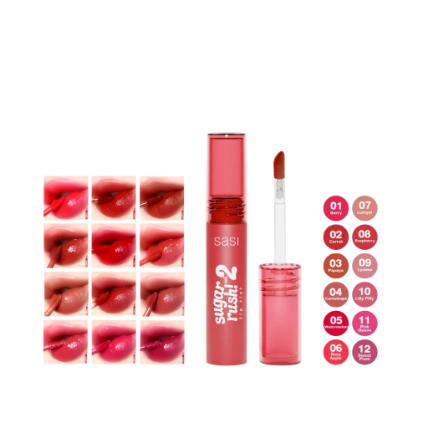 Son kem Sasi Sugar Rush Lip Tint Vol 2 lâu trôi  ảnh 1