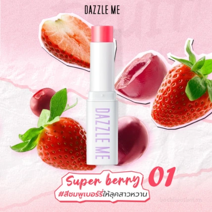 Son dưỡng có màu Dazzle Me Fruit Justice Lip Balm Thái Lan  ảnh 16