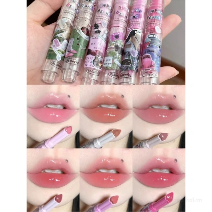 Son dưỡng bóng dạng thỏi bấm Flortte Nice To Meet Chu ảnh 9