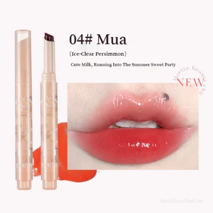 Son dưỡng bóng dạng thỏi bấm Flortte Nice To Meet Chu ảnh 11