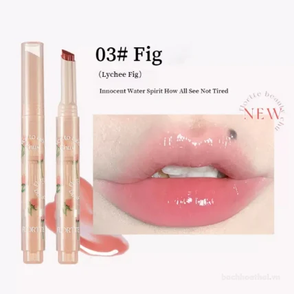 Son dưỡng bóng dạng thỏi bấm Flortte Nice To Meet Chu ảnh 12