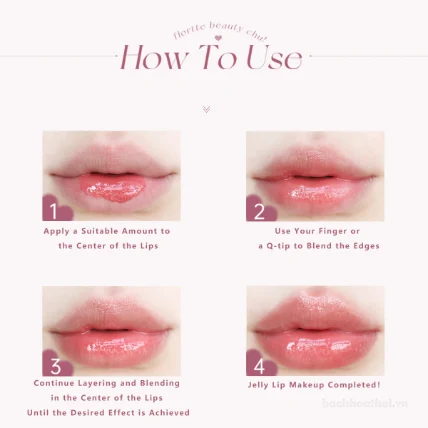 Son dưỡng bóng dạng thỏi bấm Flortte Nice To Meet Chu ảnh 7