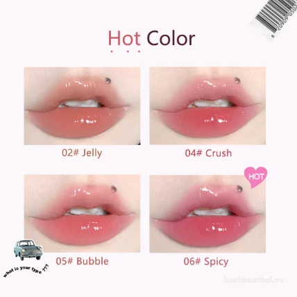 Son dưỡng bóng dạng thỏi bấm Flortte Nice To Meet Chu ảnh 4