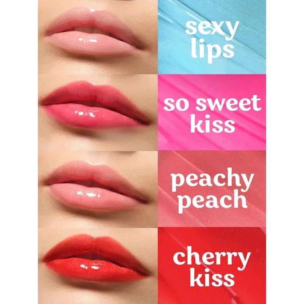 Cherry Kiss — son dưỡng bóng mềm môi Miss Organic Nga hồng đỏ đậm, hương anh đào, hỗ trợ đàn hồi tối ưu