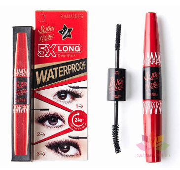 Mascara nối mi 2 đầu Super Model 5X Long Deep Black Warterproof ảnh 6