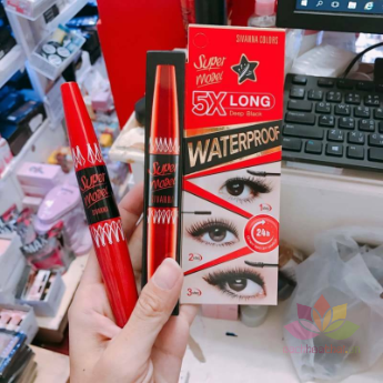 Mascara nối mi 2 đầu Super Model 5X Long Deep Black Warterproof ảnh 7